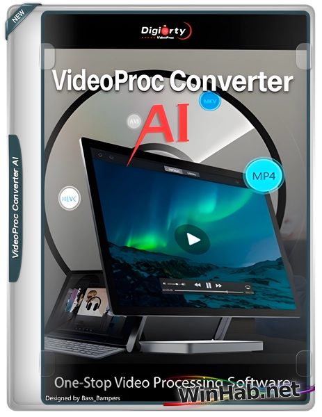 Обработка видео VideoProc Converter AI 7.5 (x64) Полная + Портативная версии by elchupacabra