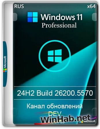 Windows 11 Pro Русская 24H2 Build 26200.5570 Dev