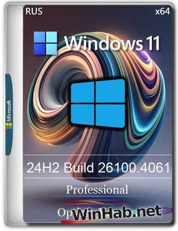 Windows 11 Pro 24H2 Build 26100.4061 Optima