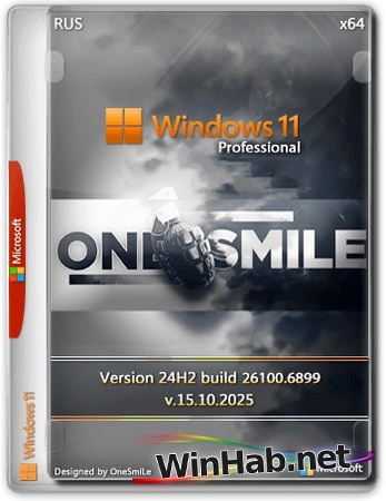 Windows 11 Pro by OneSmiLe 24H2 build 26100.6899