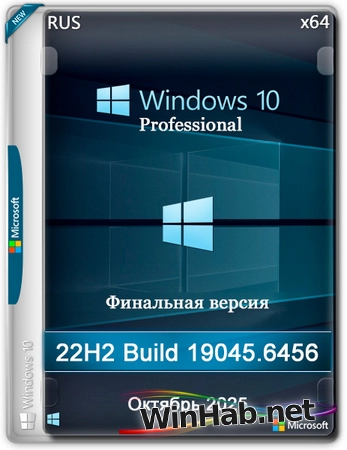 Windows 10 Pro 22H2 Build 19045.6456 Final Октябрь 2025