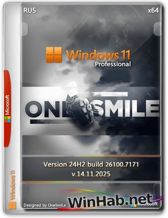 Windows 11 Pro by OneSmiLe 24H2 build 26100.7171