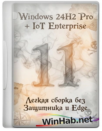 Windows 11 Pro/IoT 24H2 26100.7462 Легкая сборка без Защитника и Edge