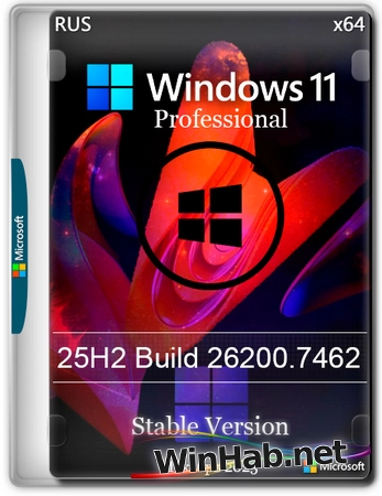 Windows 11 Pro 25H2 build 26200.7462 Stable