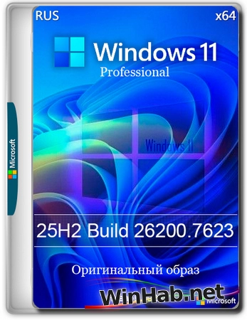 Windows 11 Pro 25H2 Build 26200.7623 Full Январь 2026