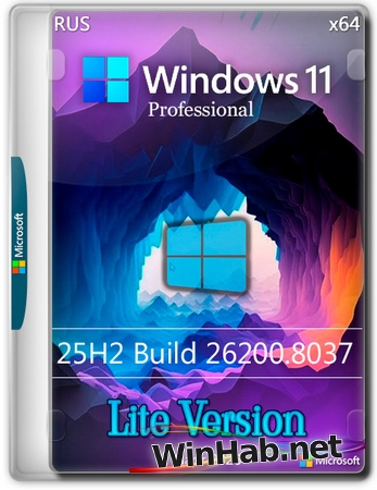 Windows 11 Lite 25H2 Pro build 26200.8037