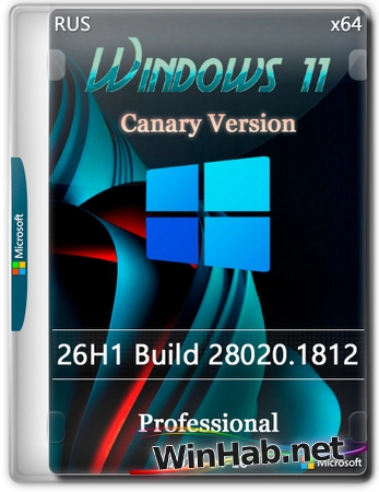 Windows 11 Pro 26H1 Build 28020.1812 Canary