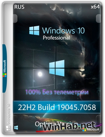 Windows 10 Pro Optima 22H2 Build 19045.7058