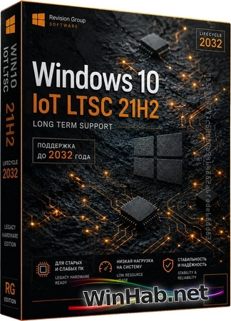 Сборка для слабых ПК Windows 10 IoT LTSC 21H2 19044.7291 by Revision