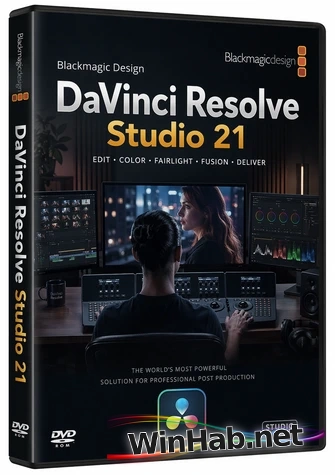 Редактор видео Blackmagic Design DaVinci Resolve Studio 21.0.2 Build 4 RePack by KpoJIuK