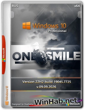 Windows 10 Pro 22H2 Build 19045.7725 x64 by OneSmiLe