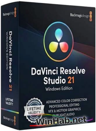 Видеоредактор Blackmagic Design DaVinci Resolve Studio 21.1.2 Build 10 RePack by 7997