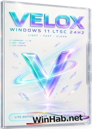 Windows 11 без телеметрии Iot LTSC Velox 24H2 Build 26100.9550